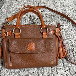 Dooney & Bourke Tan Leather Satchel